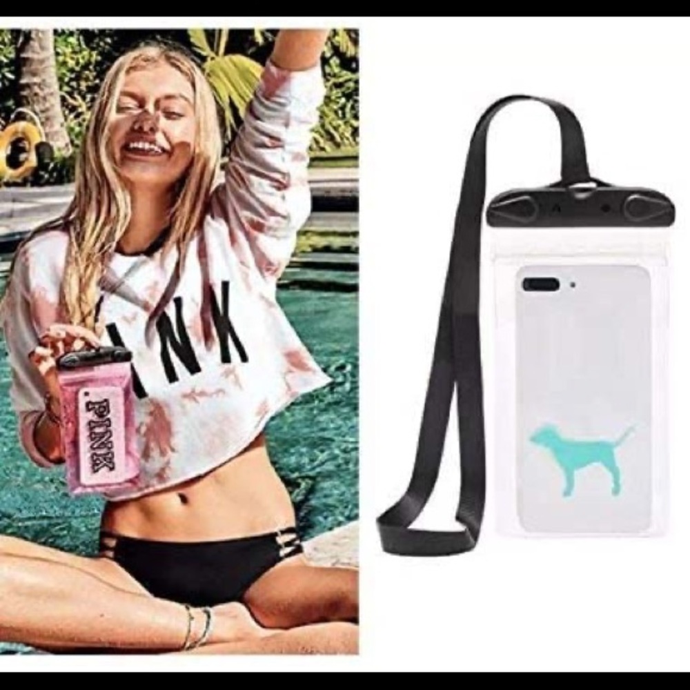 VS Pink Water Resistant Phone Pouch NIP